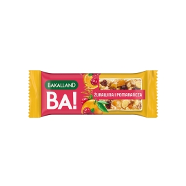 Bakalland BA! Baton zbożowy - żurawina i pomarańcza 40g