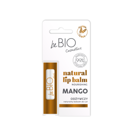beBIO Cosmetics Wegański balsam do suchych ust z Mango 99% naturalnych składników Ewa Chodakowska