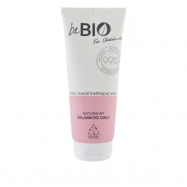 beBIO Cosmetics Naturalny balsam do ciała po kąpieli CHIA I KWIAT JAPOŃSKIEJ WIŚNI | 200ml 99% naturalnych składników