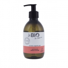 beBIO Cosmetics Naturalne Mydło w płynie z jagodami goji i granatu 300ml 99% naturalnych składników