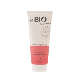 beBIO Cosmetics Naturalny balsam do ciała po kąpieli GRANAT I JAGODY GOJI | 200ml 99% naturalnych składników