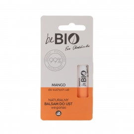 beBIO Cosmetics Wegański balsam do suchych ust z Mango 99% naturalnych składników