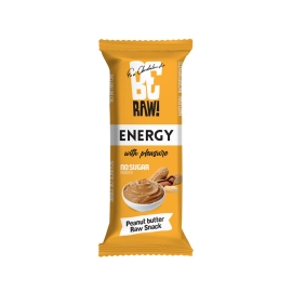 Baton Energetyczny BeRAW! Energy Peanut butter 40g, krem orzechowy, masło orzechowe, bez konserwantów Ewa Chodakowska
