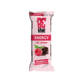 Baton Energetyczny BeRAW! Energy Raspberry choco power, malina, gorzka czekolada 40g, bez konserwantów Ewa Chodakowska
