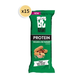 Zestaw BeRaw baton proteinowy 21% Salty Peanut 15x 40g 