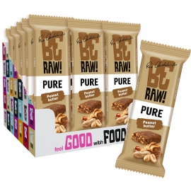 Zestaw batonów BeRAW! Pure Peanut butter Masło orzechowe 15x40g