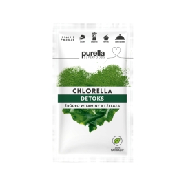 Chlorella BIO Purella Superfoods 21g, proszek, witamina A, żelazo, detoks, superfood Ewa Chodakowska