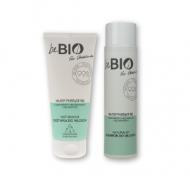 beBIO Cosmetics Zestaw Szampon do włosów puszących się + Odżywka do włosów puszących się