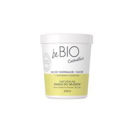 beBIO Cosmetics Naturalna maska do włosów normalnych / suchych 200ml 99% składników naturalnych