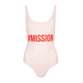 Mission Swim Jednoczęściowy Strój kąpielowy MIA QUEEN nude