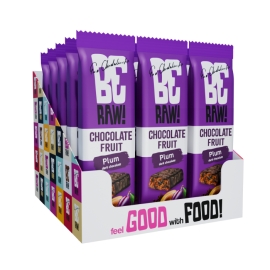 Zestaw batonów owocowych BeRAW! Plum śliwka w czekoladzie 15x40 g | Sklep Bebio 