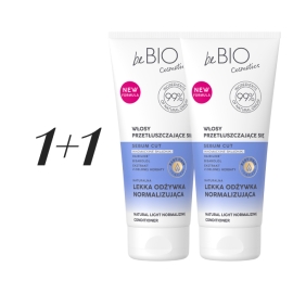 1+1 GRATIS beBIO Cosmetics Naturalna odżywka do włosów przetłuszczających się 200 ml | Sklep Bebio