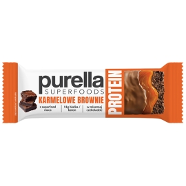 Purella Superfoods Protein bar baton proteinowy karmelowe brownie 45g - nowość