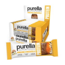 Zestaw Purella Superfoods Protein bar baton proteinowy waniliowa straciatella 45g x15| Sklep Bebio