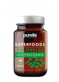 Purella Superfoods - Oczyszczanie, Chlorella, Suplement Diety XXL 250 tabl.