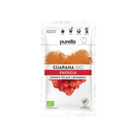 Guarana BIO Purella Superfoods 21g, proszek, żelazo, błonnik, energia, superfood Ewa Chodakowska