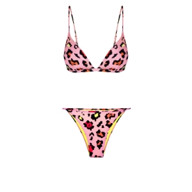 MISSION SWIM Strój dwuczęściowy RACHEL - leopard pink | Sklep Bebio