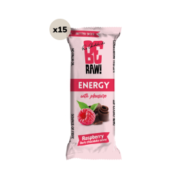 Purella baton energetyczny BeRAW Baton Energy bar Raspberry  | 40g x 15 sztuk