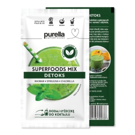 Purella Superfoods Mix Detoks 40g baobab, spirulina, chlorella, superfood Ewa Chodakowska