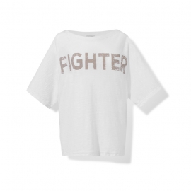T-shirt damski FIGHTER white |Łukasz Jemioł