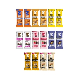 Zestaw batonów BeRAW! Batony MIX 8 smaków 8x2szt. |Sklep Bebio