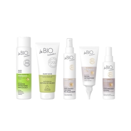 Zestaw 5 produktów nawilżających do pielęgnacji włosów suchych | BeBio Cosmetics Baby Hair Complex