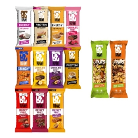 Zestaw batonów BeRAW! Energy, Protein, Crispy Fruit, Nuts&Honey MIX smaków 