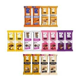 Zestaw batonów BeRAW! Batony MIX 8 smaków 8x2szt. 