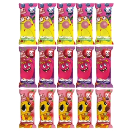 Zestaw Batony BeRaw Kids, różne smaki 3x5szt. dla dzieci, bez konserwantów, bez dodatku cukru, bez żelatyny Ewa Chodakowska