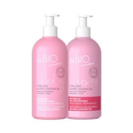 Zestaw naturalnych kosmetyków do ciała BioREGENERACJA balsam + żel pod prysznic BeBIO Cosmetics | Sklep Bebio 