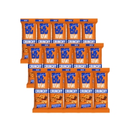Zestaw BeRAW! Baton Crunchy Peanuts & Caramel 40g x15| Sklep Bebio