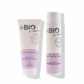 beBIO Cosmetics Zestaw Szampon do włosów farbowanych + Odżywka do włosów farbowanych