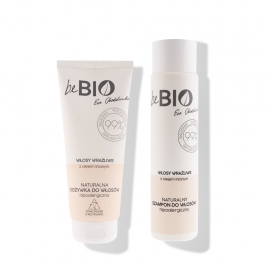 beBIO Cosmetics Zestaw Szampon do włosów wrażliwych + Odżywka do włosów wrażliwych