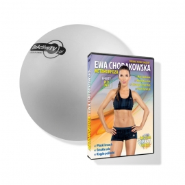 Zestaw Fitness metamorfoza plan treningowy na DVD + Piłka gimnastyczna BeActive 65 cm Ewa Chodakowska