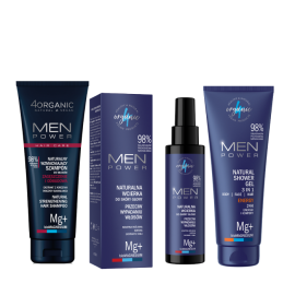 Zestaw 3 kosmetyków dla mężczyzn MEN POWER energy| 4Organic